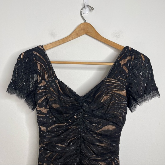 Jonathan Simkhai Black Lace Off-Shoulder Mini Dress - Picture 6 of 16